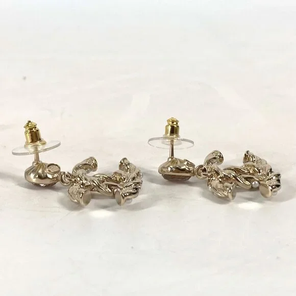 CHANEL Gold Earrings